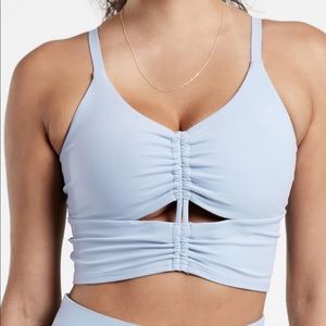 Athleta long line cinch bra D-DD